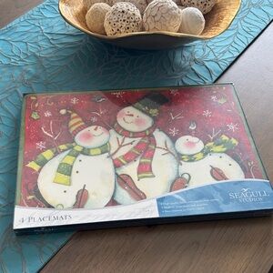 Seagull Studios Snowman Placemats - Set of 4